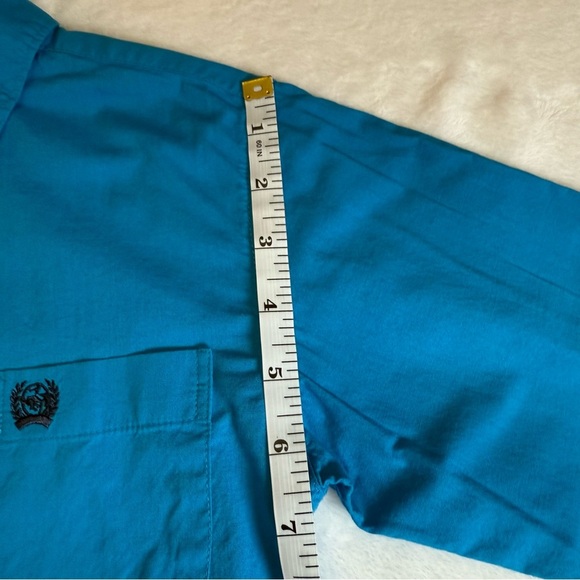 Cinch Vibrant Blue Casual Button-Down Shirt - Picture 7 of 9